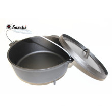 Durable Camping Kochgeschirr Gusseisen Dutch Oven Legged